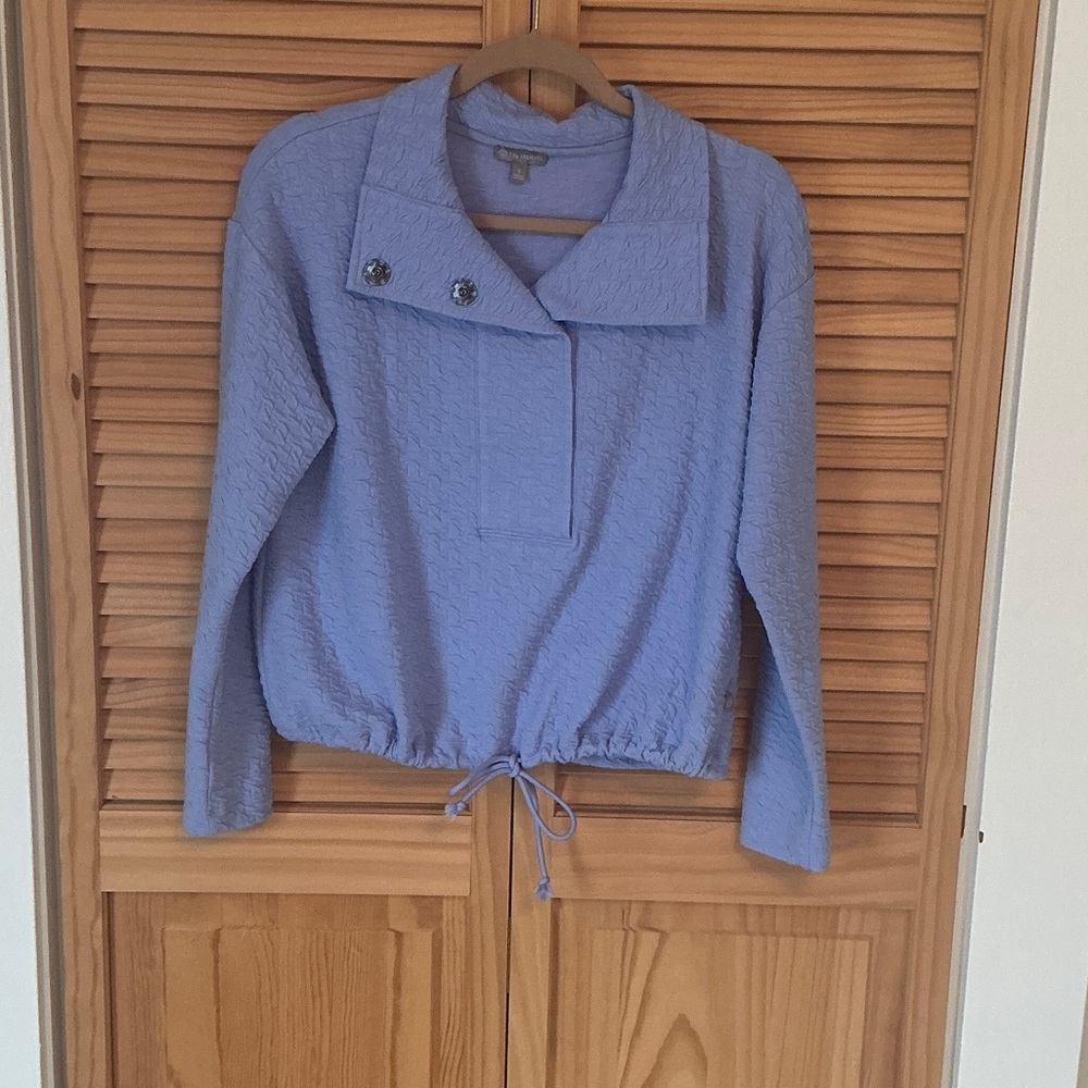 Talbots Light Purple Textured Knit Top